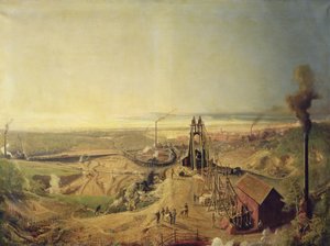 Kolgruvor och lerbrott vid Montchanin